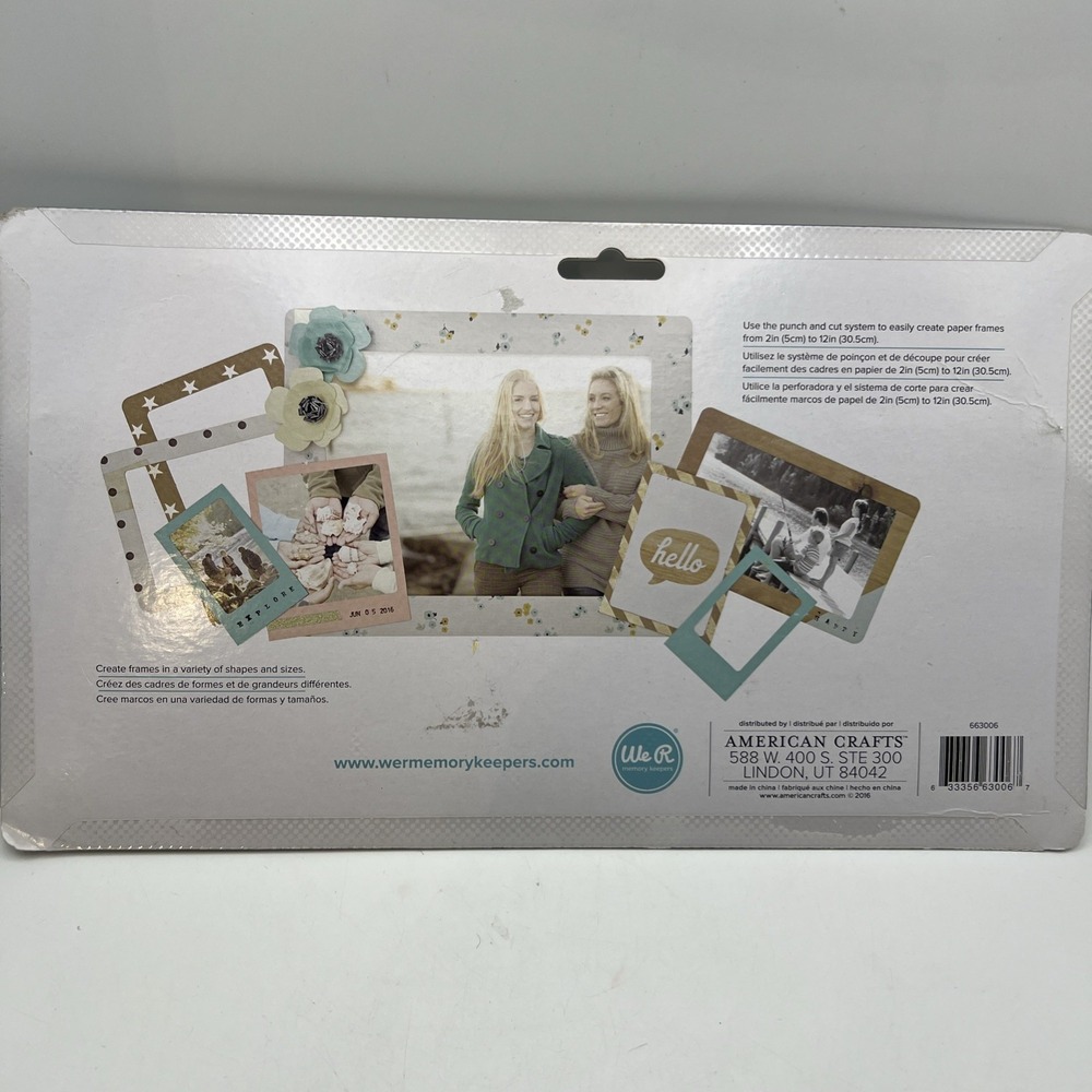 We R Memory Keepers Frame Punch Board Set New In Package - Picture 4 of 9